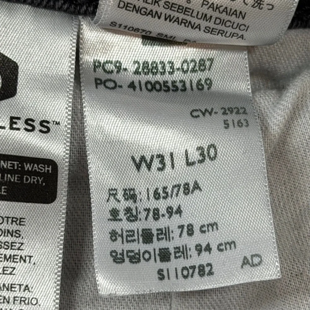 Levi's 512 Slim‎ Taper Jeans Mens W31 L30 Black Good Waterless 28833-0287